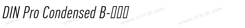 DIN Pro Condensed B字体转换